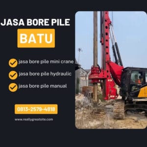 Jasa bore pile batu pengeboran menggunakan excavator bore pile - PT. Jowo Land Construction