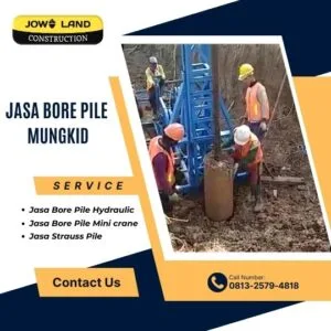 Jasa bore pile di mungkid metode pengeboran menggunakan metode hydraulic bore pile - PT. Jowo Land Construction (1)
