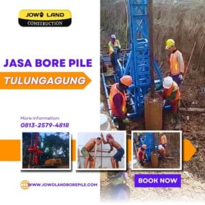 Jasa bore pile tulungagung pengeboran menggunakan mesin mini cranebore pile - PT. Jowo Land Construction