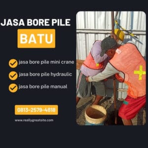 Jasa strauss pile batu pengeboran menggunakan - PT. Jowo Land Construction