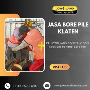 Jasa strauss pile di klaten metode pengeboran menggunakan metode manual - PT. Jowo Land Construction
