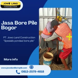 Jasa bore pile bogor metode pengeboran menggunakan alat manual - PT. Jowo Land Construction