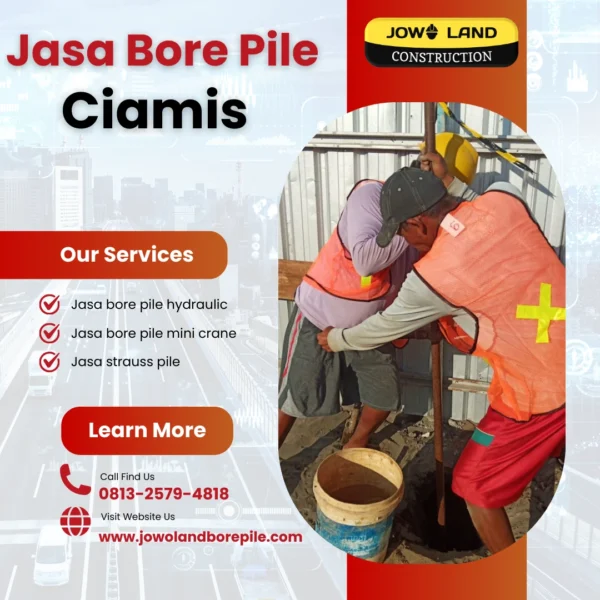 Jasa strauss pile ciamis metode pengeboran menggunakan alat manual - PT. Jowo Land Construction