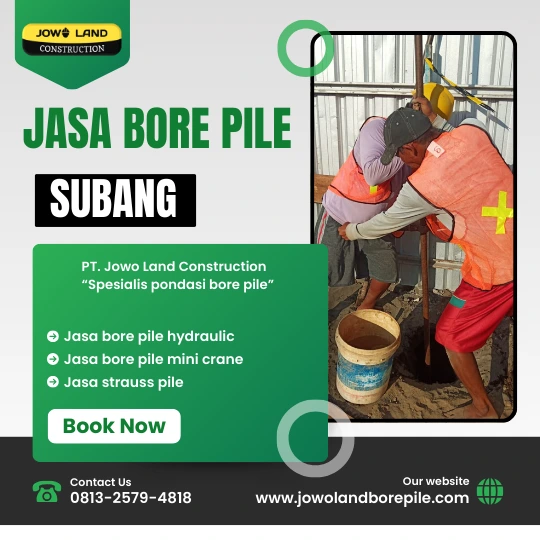 Jasa strauss pile subang metode pengeboran menggunakan alat manual - PT. Jowo Land Construction