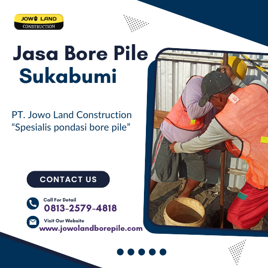 Jasa strauss pile sukabumi metode pengeboran menggunakan alat manual - PT. Jowo Land Construction