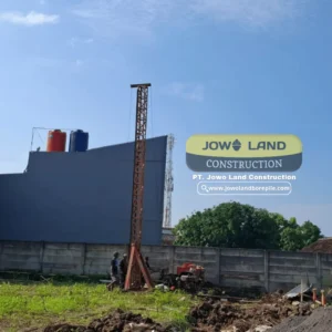 Jasa Bore Pile Mesin mini crane (gawangan) Semarang - PT. Jowo Land Construction