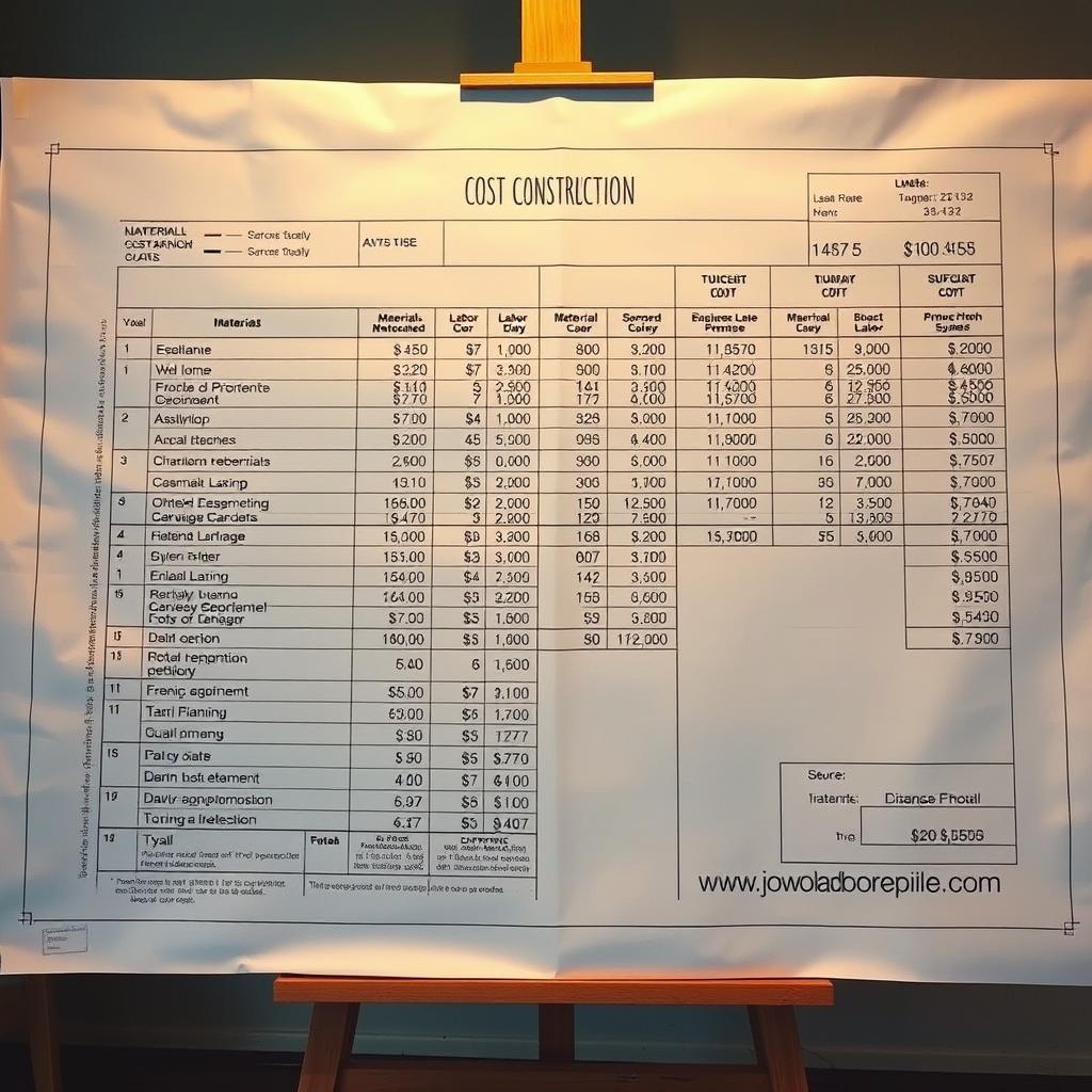 contoh rencana anggaran biaya bangunan