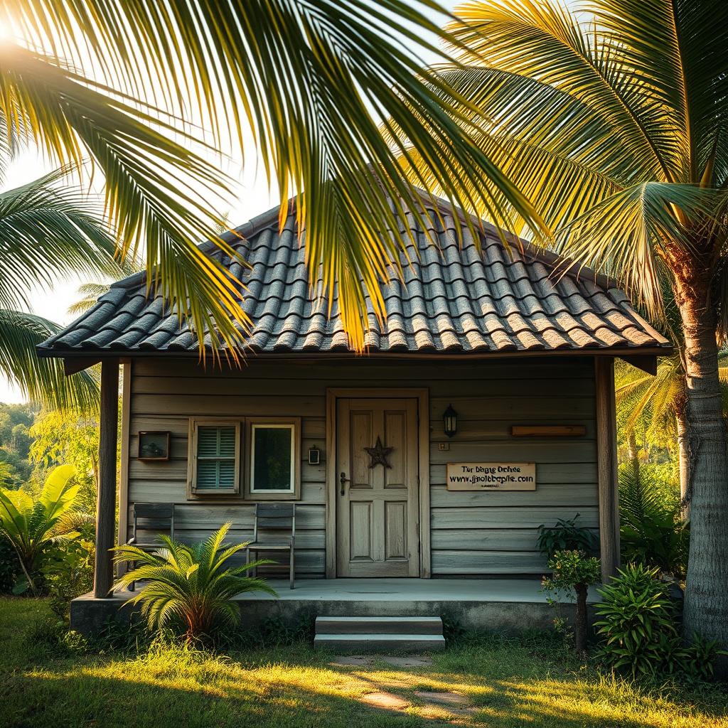 model depan rumah sederhana di kampung