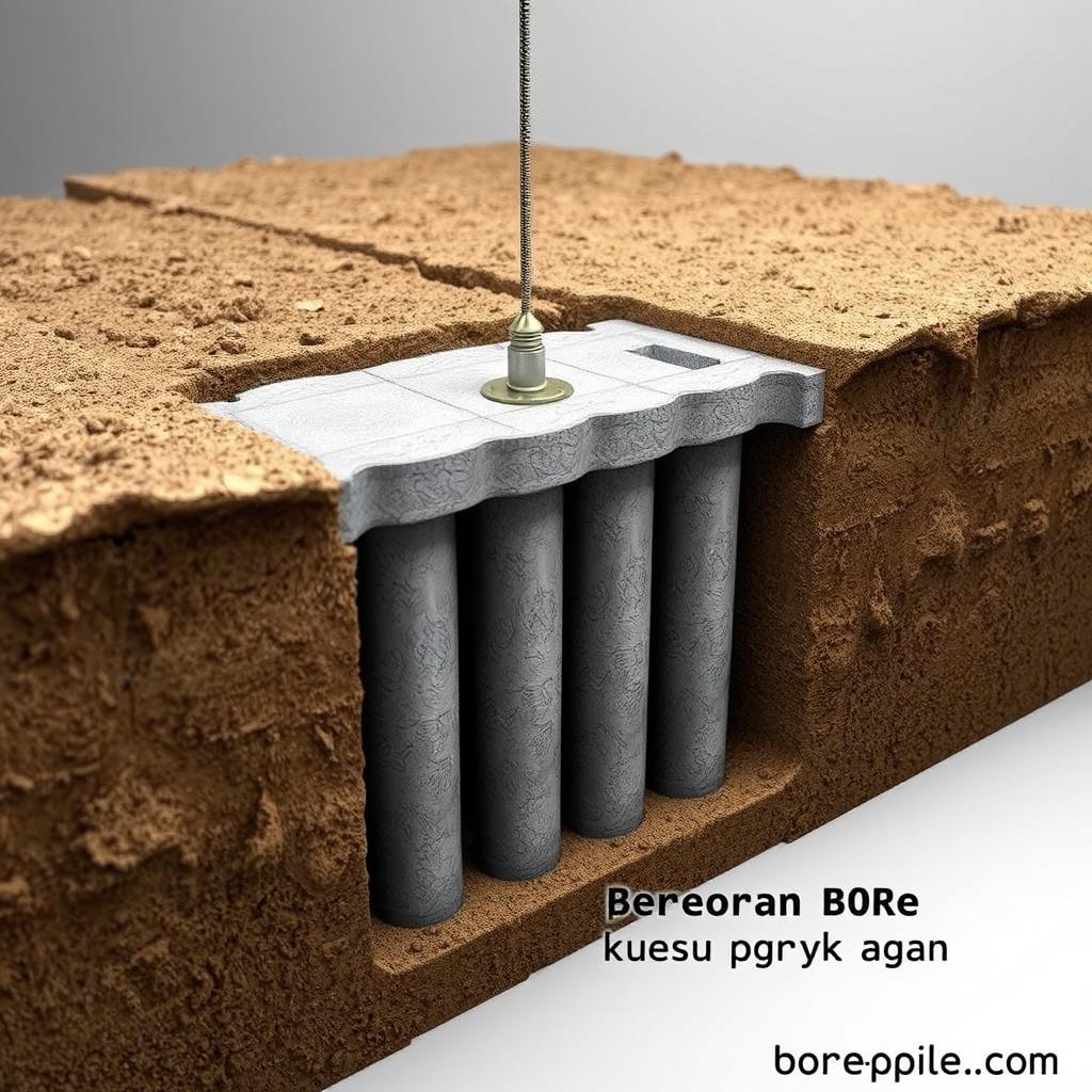 pengecoran bore pile