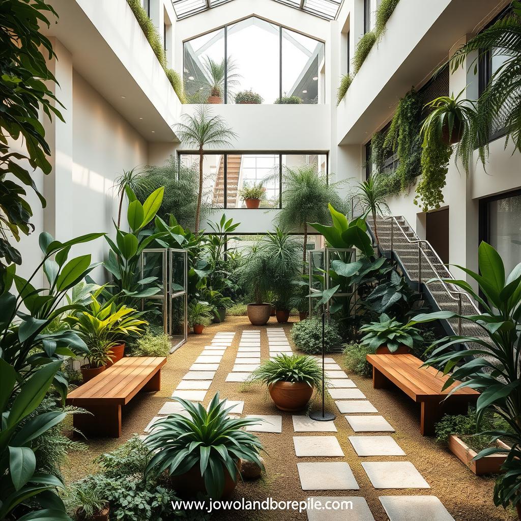 taman dalam rumah minimalis lahan sempit