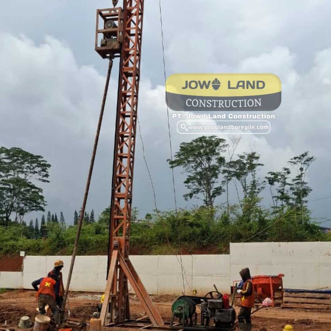 Jasa Bore Pile Mini mesin mini crane (gawangan) - PT. Jowo Land Construction