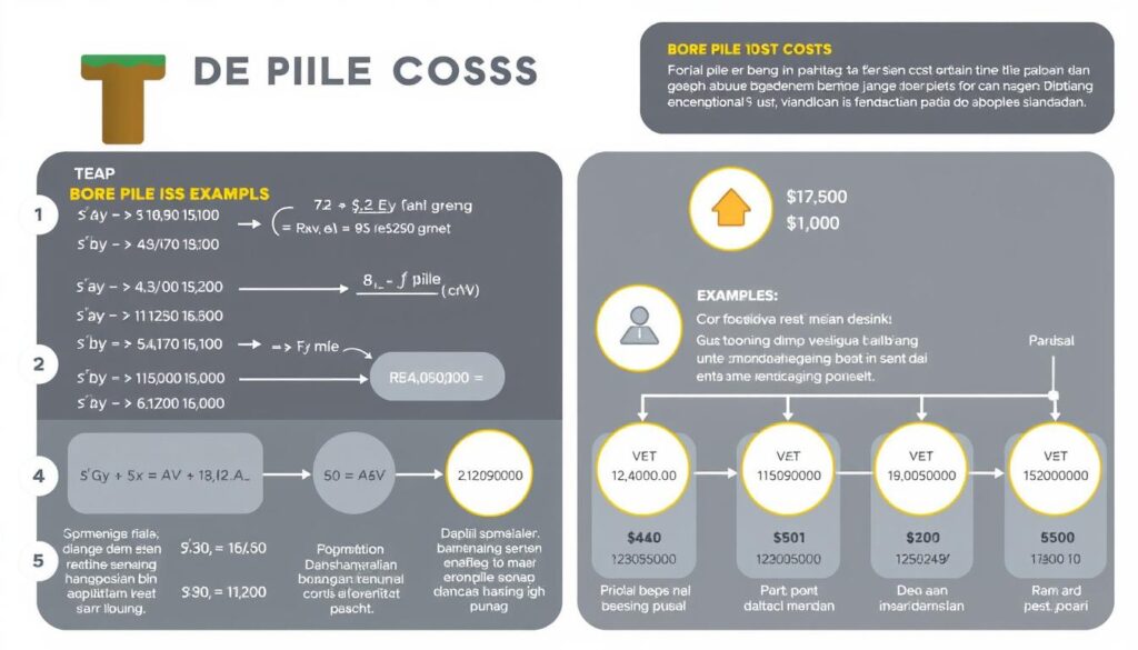 Ilustrasi perhitungan biaya bore pile